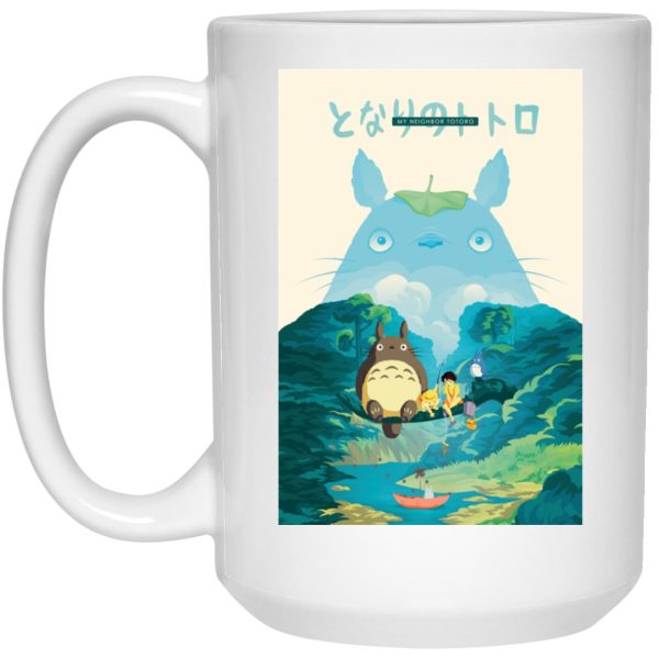 My Neighbor Totoro Backpack - Totoro and the Girls in Jungle Mug-House Decor, Mug, My Neighbor Totoro, My Neighbor Totoro Backpack