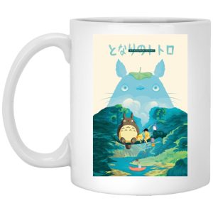 My Neighbor Totoro Backpack - Totoro and the Girls in Jungle Mug-House Decor, Mug, My Neighbor Totoro, My Neighbor Totoro Backpack