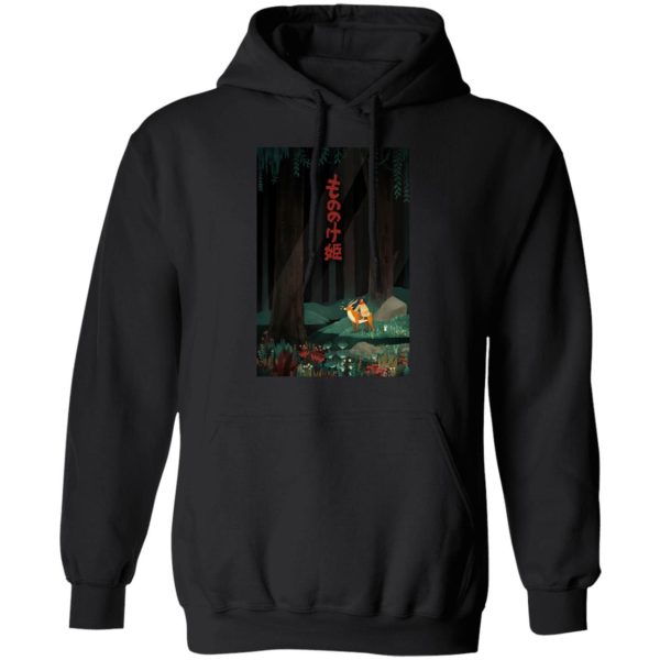 Princess Mononoke Kodama - Princess Mononoke – Ashitaka in the Forest Hoodie-Apparel, Hoodie, princess mononoke, Princess Mononoke Kodama