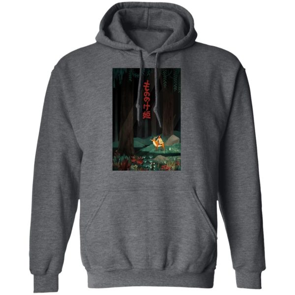 Princess Mononoke Kodama - Princess Mononoke – Ashitaka in the Forest Hoodie-Apparel, Hoodie, princess mononoke, Princess Mononoke Kodama