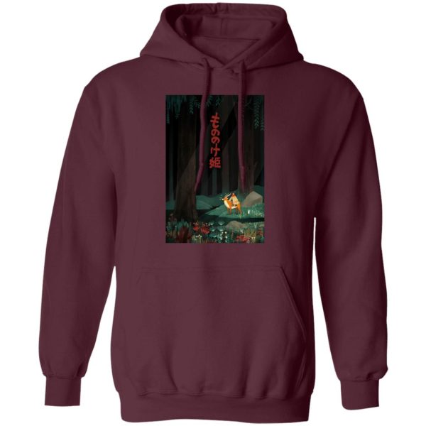 Princess Mononoke Kodama - Princess Mononoke – Ashitaka in the Forest Hoodie-Apparel, Hoodie, princess mononoke, Princess Mononoke Kodama