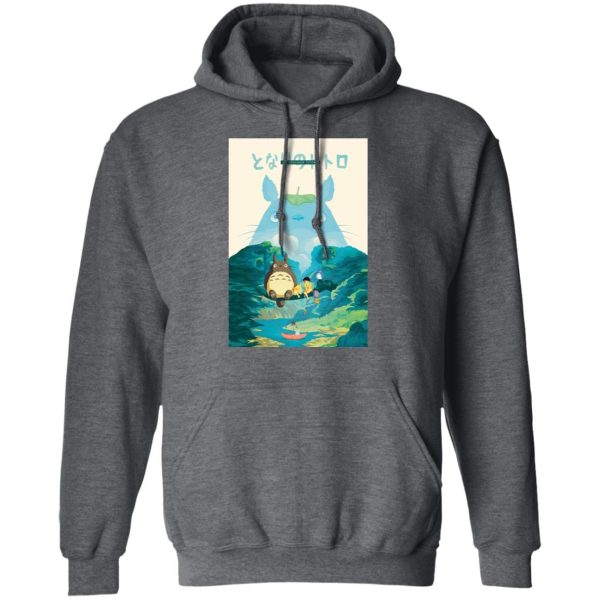 My Neighbor Totoro Satsuki - Totoro and the Girls in Jungle Hoodie-Apparel, Hoodie, My Neighbor Totoro, My Neighbor Totoro Satsuki