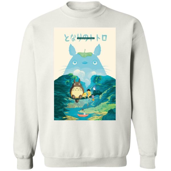 Mi Vecino Totoro - Totoro and the Girls in Jungle Sweatshirt-Apparel, Mi Vecino Totoro, My Neighbor Totoro, Sweatshirt