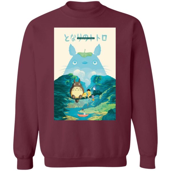 Mi Vecino Totoro - Totoro and the Girls in Jungle Sweatshirt-Apparel, Mi Vecino Totoro, My Neighbor Totoro, Sweatshirt