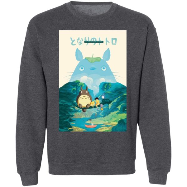 Mi Vecino Totoro - Totoro and the Girls in Jungle Sweatshirt-Apparel, Mi Vecino Totoro, My Neighbor Totoro, Sweatshirt