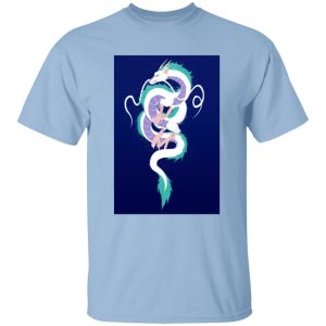 Spirited Away Streaming - Spirited Away Haku Dragon Fanart Style 3 T Shirt-Apparel, Spirited Away, Spirited Away Streaming, Tshirt