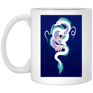 Spirited Away Movie Poster - Spirited Away Haku Dragon Fanart Style 3 Mug-House Decor, Mug, Spirited Away, Spirited Away Movie Poster