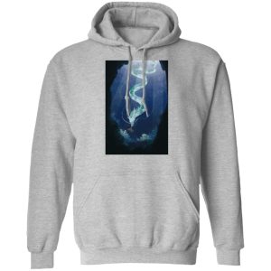 Spirited Away 2001 - Spirited Away Watercolor Fanart Hoodie-Apparel, Hoodie, Spirited Away, Spirited Away 2001