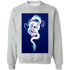 Spirited Away English Actors - Spirited Away Haku Dragon Fanart Style 3 Sweatshirt-Apparel, Lin Spirited Away, Spirited Away, Spirited Away English Actors, Spirited Away Streaming, Sweatshirt