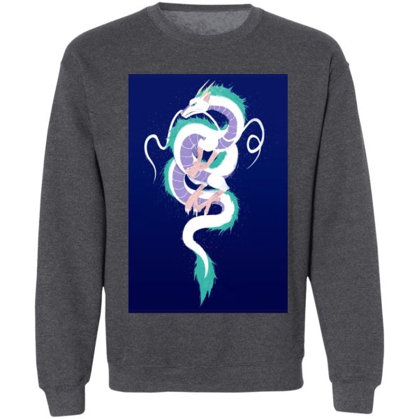 Spirited Away English Actors - Spirited Away Haku Dragon Fanart Style 3 Sweatshirt-Apparel, Lin Spirited Away, Spirited Away, Spirited Away English Actors, Spirited Away Streaming, Sweatshirt