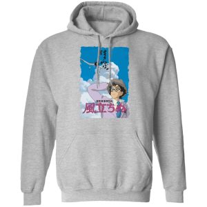 Rise With The Wind - The Wind Rises Poster Hoodie-Apparel, Hoodie, Rise With The Wind