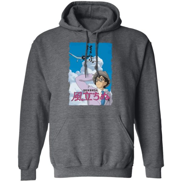 Rise With The Wind - The Wind Rises Poster Hoodie-Apparel, Hoodie, Rise With The Wind