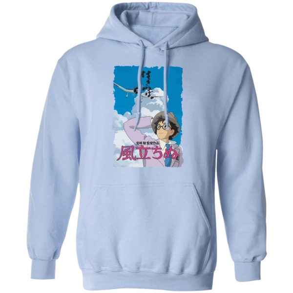 Rise With The Wind - The Wind Rises Poster Hoodie-Apparel, Hoodie, Rise With The Wind