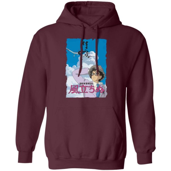 Rise With The Wind - The Wind Rises Poster Hoodie-Apparel, Hoodie, Rise With The Wind