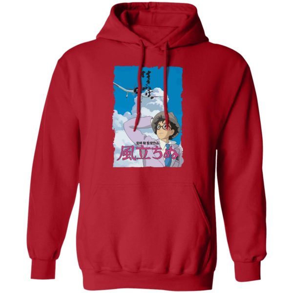 Rise With The Wind - The Wind Rises Poster Hoodie-Apparel, Hoodie, Rise With The Wind