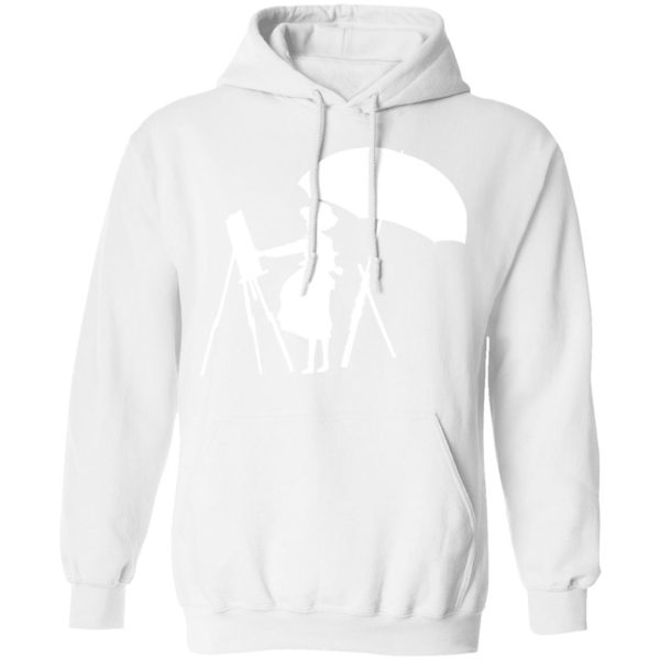 Miyazaki The Wind Rises - The Wind Rises Cutout Black & White Hoodie-Apparel, Hoodie, Miyazaki The Wind Rises