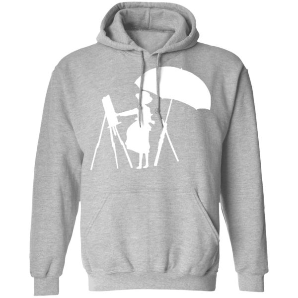 Miyazaki The Wind Rises - The Wind Rises Cutout Black & White Hoodie-Apparel, Hoodie, Miyazaki The Wind Rises