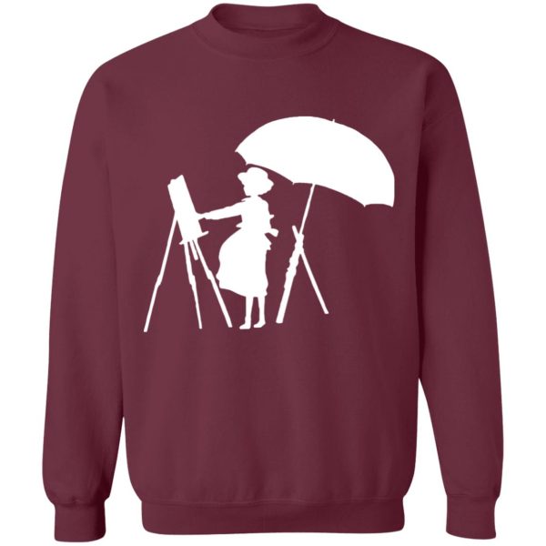 The Wind Rises Japanese - The Wind Rises Cutout Black & White Sweatshirt-Apparel, Sweatshirt, The Wind Rises Japanese