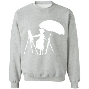 The Wind Rises Japanese - The Wind Rises Cutout Black & White Sweatshirt-Apparel, Sweatshirt, The Wind Rises Japanese