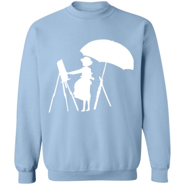 The Wind Rises Japanese - The Wind Rises Cutout Black & White Sweatshirt-Apparel, Sweatshirt, The Wind Rises Japanese