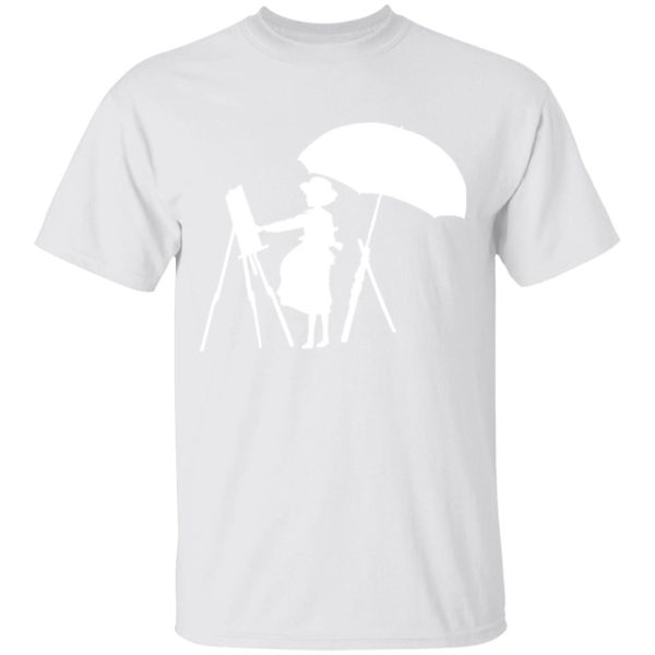 The Wind Rises Movie - The Wind Rises Cutout Black & White T Shirt-Apparel, The Wind Rises Movie, Tshirt