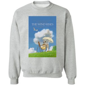 The Rise Of The Wind - The Wind Rises Poster Classic Sweatshirt-Apparel, Sweatshirt, The Rise Of The Wind