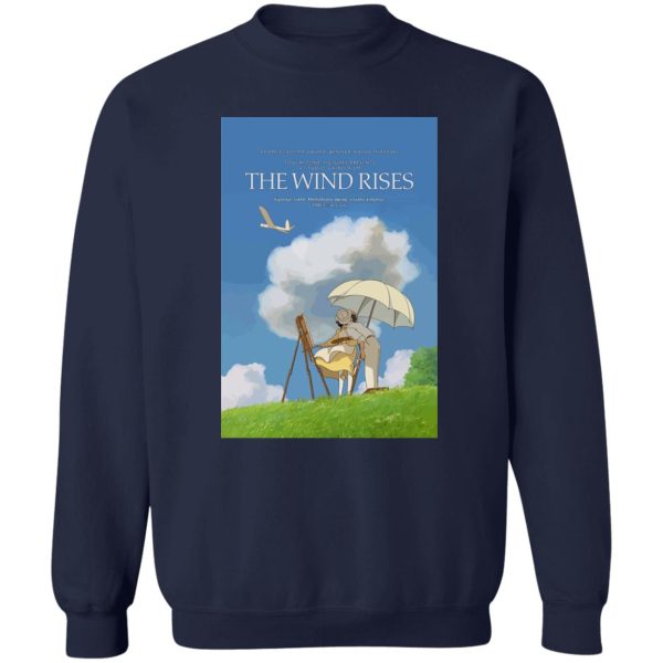 The Rise Of The Wind - The Wind Rises Poster Classic Sweatshirt-Apparel, Sweatshirt, The Rise Of The Wind