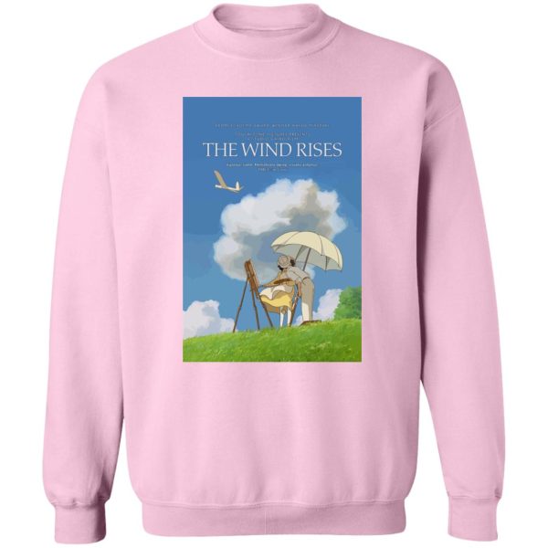 The Rise Of The Wind - The Wind Rises Poster Classic Sweatshirt-Apparel, Sweatshirt, The Rise Of The Wind