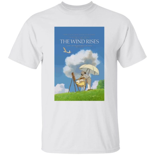 The Rise Of The Wind - The Wind Rises Poster Classic T Shirt-Apparel, The Rise Of The Wind, Tshirt