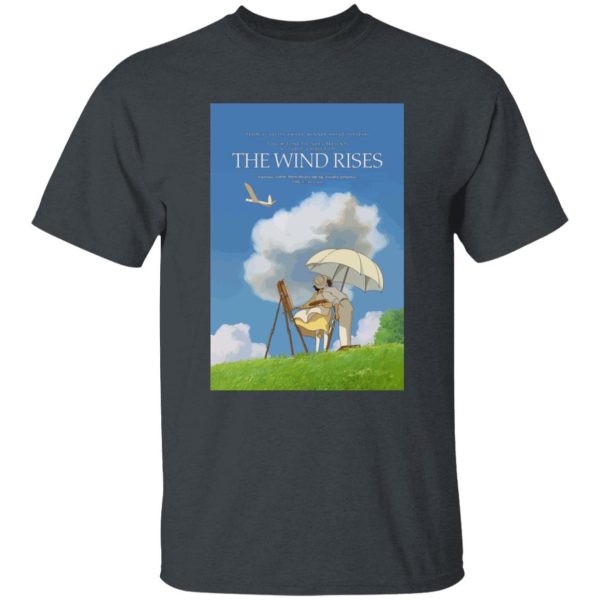 The Rise Of The Wind - The Wind Rises Poster Classic T Shirt-Apparel, The Rise Of The Wind, Tshirt