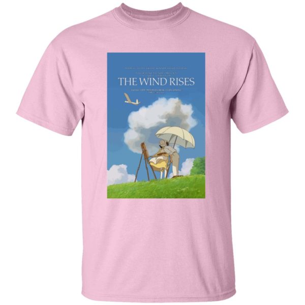 The Rise Of The Wind - The Wind Rises Poster Classic T Shirt-Apparel, The Rise Of The Wind, Tshirt