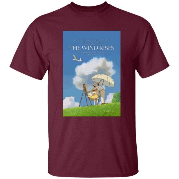 The Rise Of The Wind - The Wind Rises Poster Classic T Shirt-Apparel, The Rise Of The Wind, Tshirt