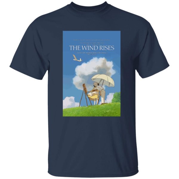 The Rise Of The Wind - The Wind Rises Poster Classic T Shirt-Apparel, The Rise Of The Wind, Tshirt