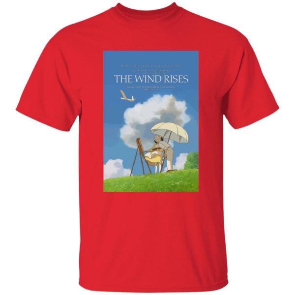 The Rise Of The Wind - The Wind Rises Poster Classic T Shirt-Apparel, The Rise Of The Wind, Tshirt