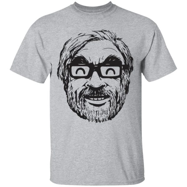 Ghibli Studio – Hayao Miyazaki Portrait T Shirt-Apparel, Tshirt