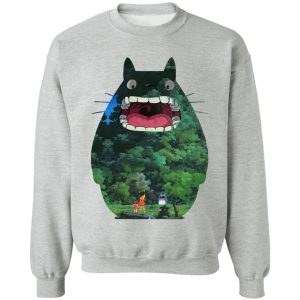 My Friend Totoro - Totoro Jungle Color Cutout Sweatshirt-Apparel, My Friend Totoro, My Neighbor Totoro, Sweatshirt